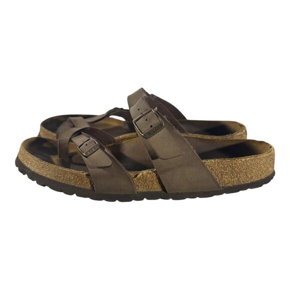 Birkenstock Women’s Mayari Leather Habana Brown Sandals Women’s Size 10 - Picture 5 of 10